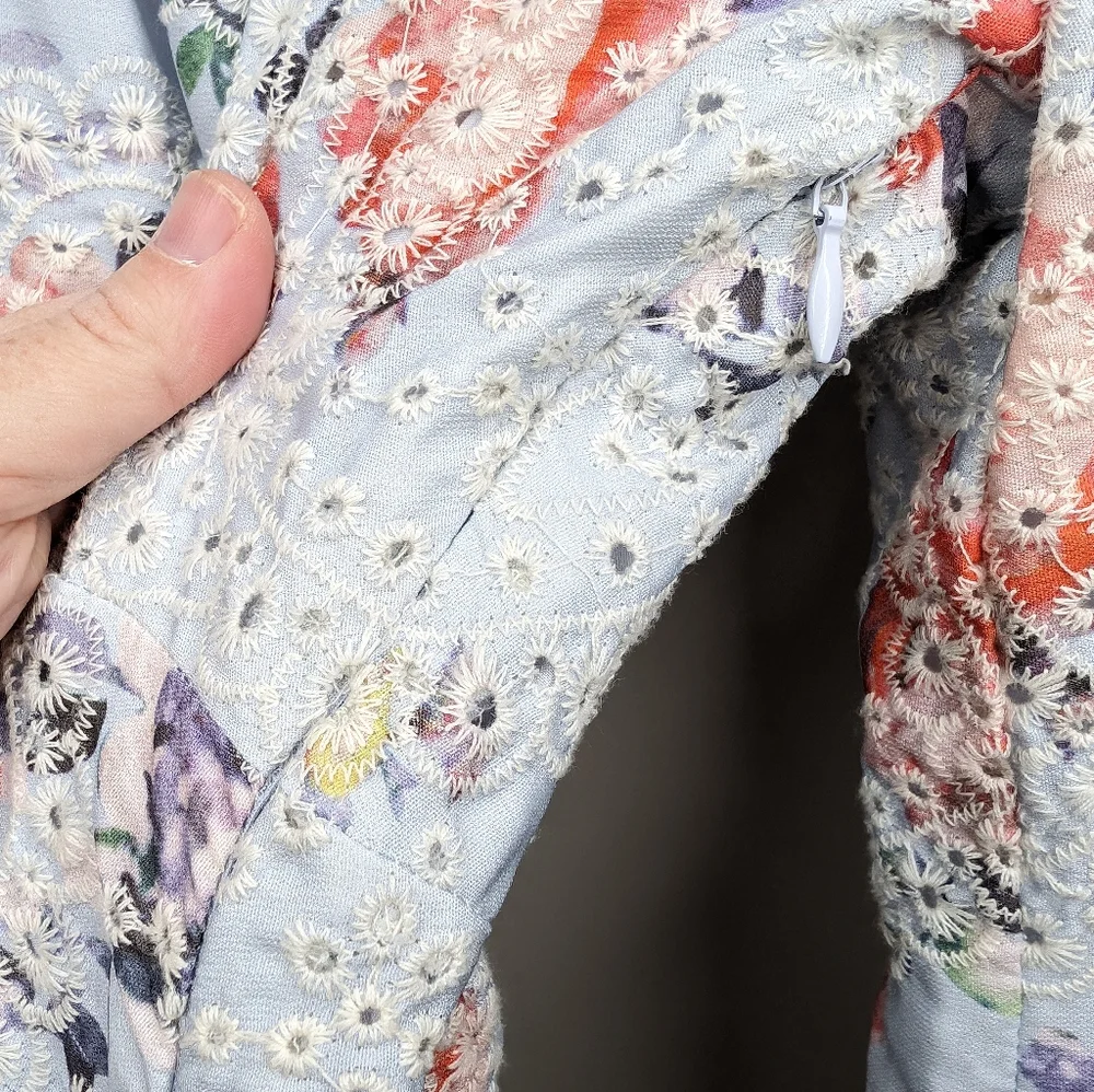 Jessakae Roux Tiered Eyelet Floral Dress | Size M - Picture 7 of 13